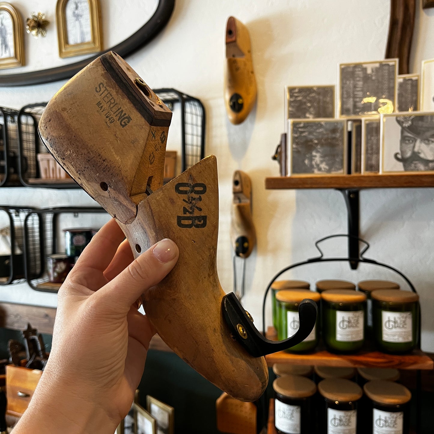 Vintage 1940s Shoe Last Hook