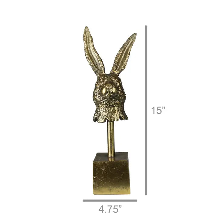 Brass Hare Head