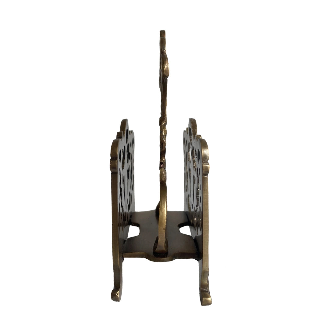 Antiqued Brass Napkin Holder